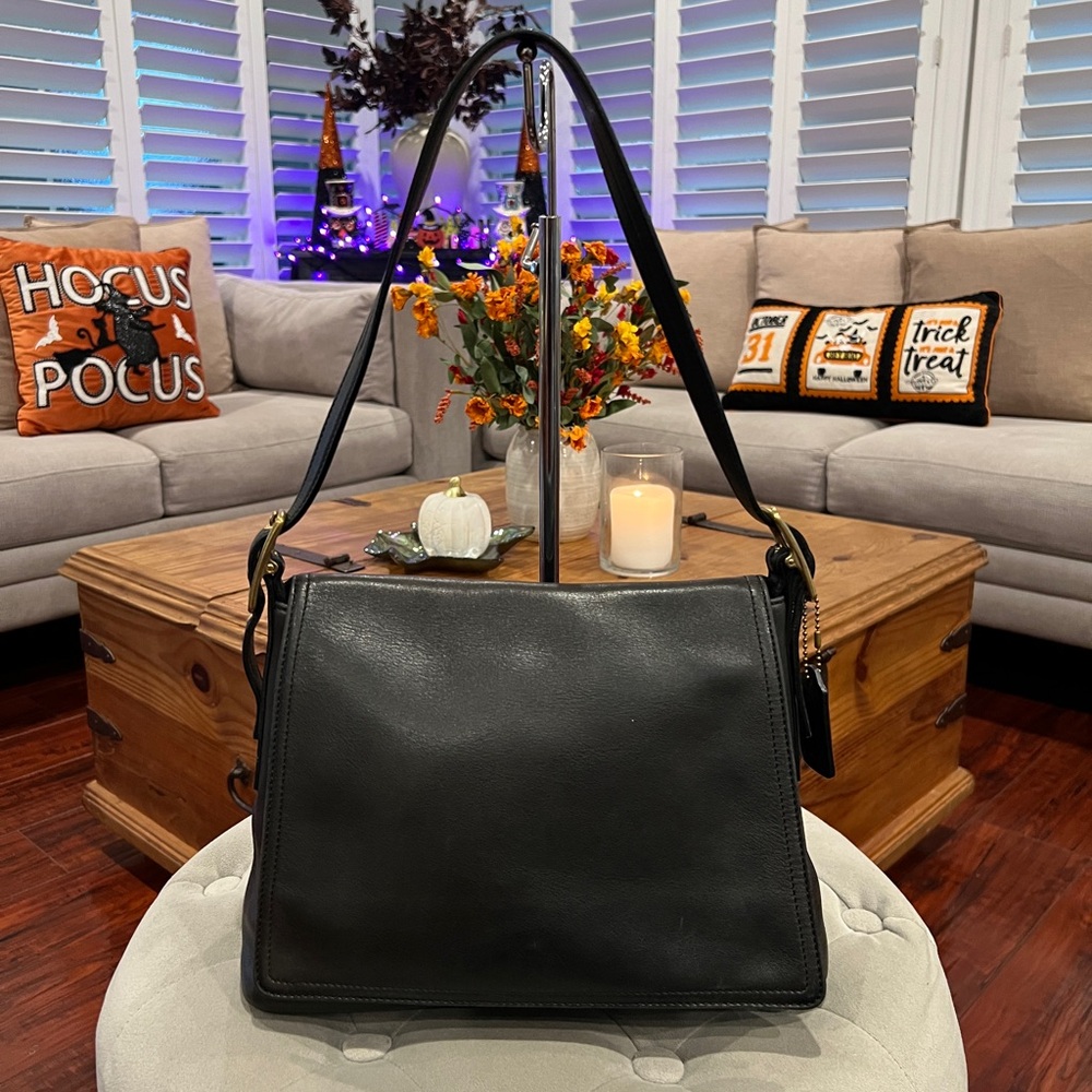 Coach Vintage Legacy Flap Leather Shoulder Bag - Picture 11 of 17
